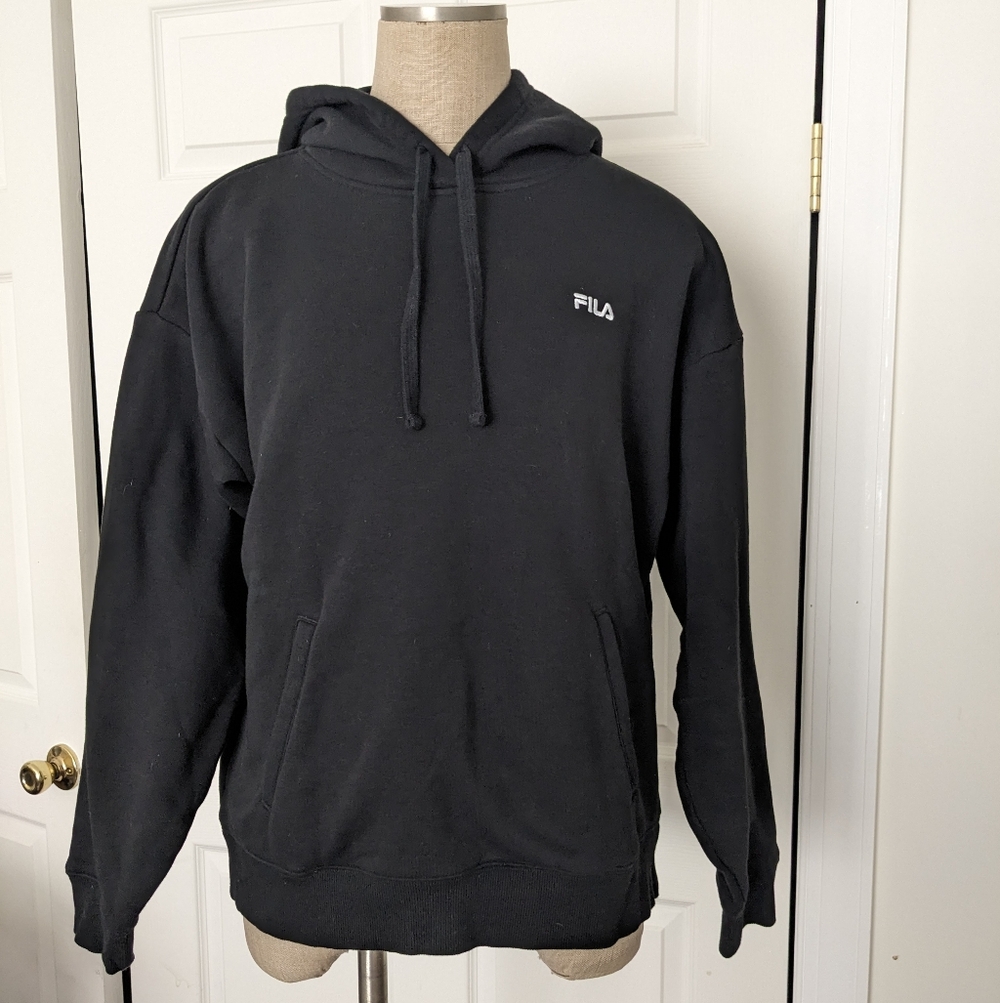 Fila Classic Black Hoodie for Men